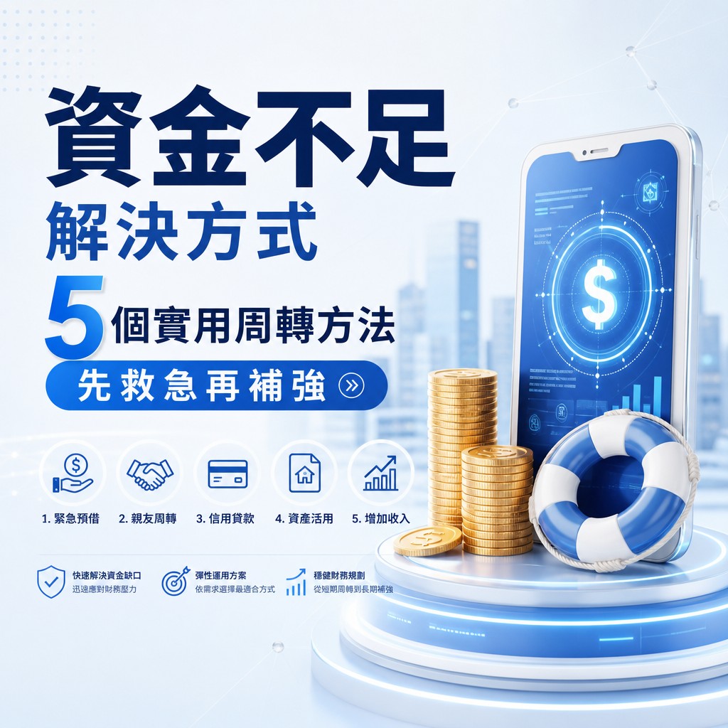 資金不足解決方式：5 個實用周轉方法，先救急再補強